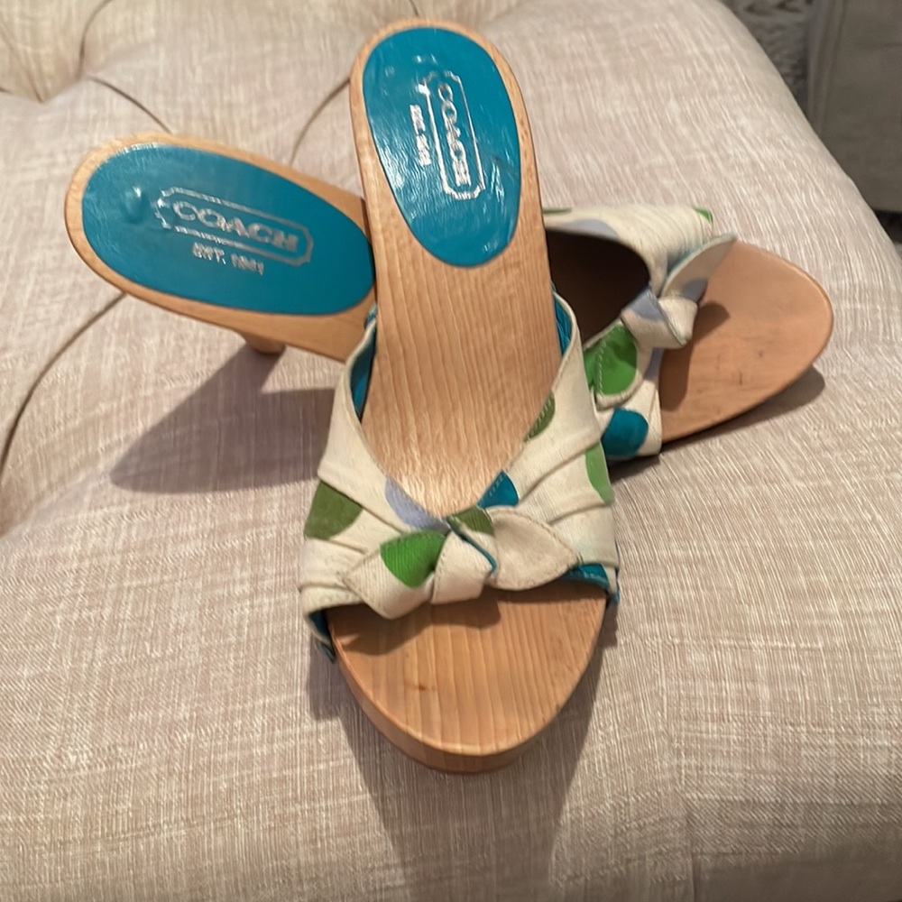 Coach high heel peep toe sandal - Picture 6 of 6